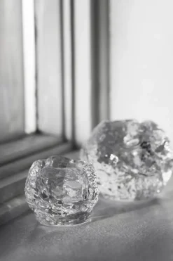 Kosta Boda Snowball Fyrfadsstage H 7 x B 8 cm - Glas - Klar