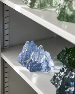 Kosta Boda The Rock Lysestage H 9,1 x B 14 x L 12,3 cm - Krystalglas - Ice Blue