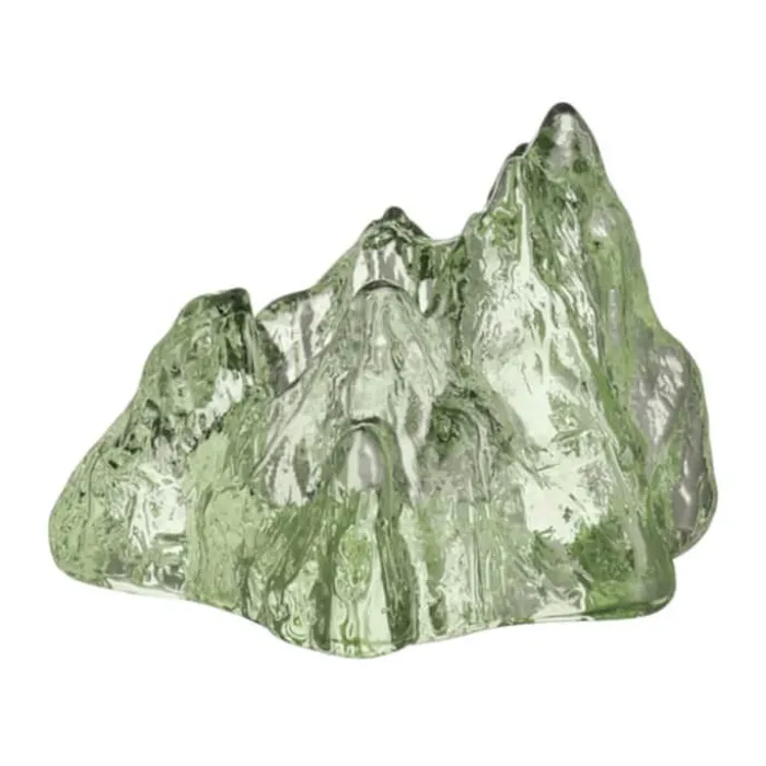 Kosta Boda The Rock Lysestage H 9,1 x B 14 x L 12,3 cm - Krystalglas - Iron Oxide