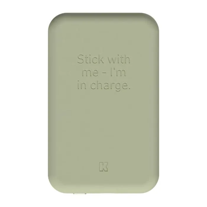 Kreafunk toCHARGE QI Ladestation Trådløs opladning - Dusty olive