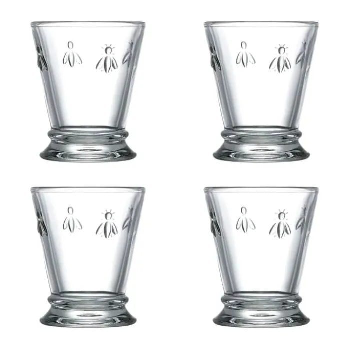La Rochère Abeille Vandglas - 4 stk. 26 cl - Glas - Klar