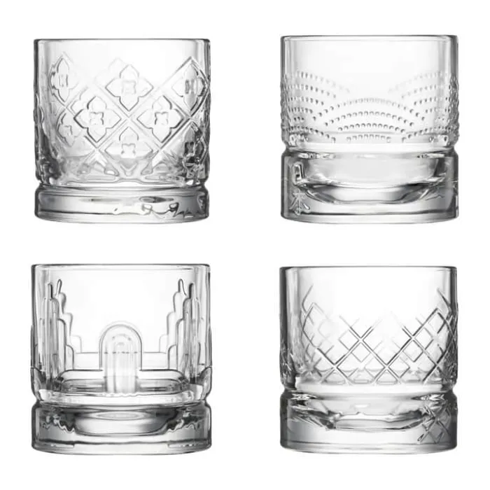 La Rochère Dandy Whiskeyglas - 4 stk. 30 cl - Glas - Klar