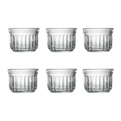 La Rochère Delice Crème Brûlée Skåle - 6 stk. Ø 8,2 x H 6,2 cm - Glas - Klar
