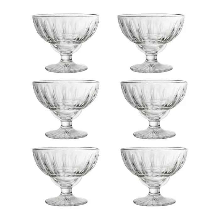 La Rochère Elise dessertskål - 6 stk. Ø 12,5 cm - Glas - Klar
