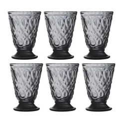 La Rochère Lyonnais Vandglas - 6 stk H 11 cm - Glas - Grå