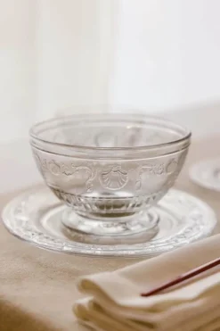 La Rochère Versailles Skål - 6 stk. Ø 10,5 x H 6,5 cm - Glas - Klar