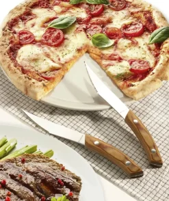 Legnoart Napoli Pizza og steakknive - 4 stk. Sæt med 4 knive i en flot bog formet gaveæske