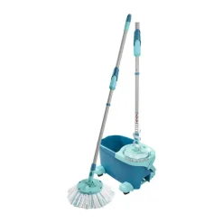Leifheit Clean Twist Disc Ergo Gulvvaskersæt 6 liter - Aluminium/plastik - Grøn