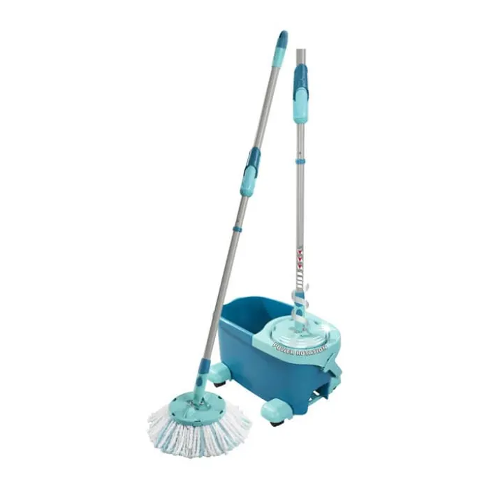 Leifheit Clean Twist Disc Ergo Gulvvaskersæt 6 liter - Aluminium/plastik - Grøn