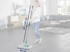 Leifheit Profi XL Micro Duo Gulvvasker H 140 x B 42 cm - Stål/plastik - Turkis