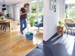 Leifheit Rotation Disc Mop Ergo Gulvvaskesæt 6 liter - Aluminium/plastik - Grøn