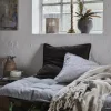 Lene Bjerre Ana plaid B 130 x L170 cm - 100% Hør - Sandfarve