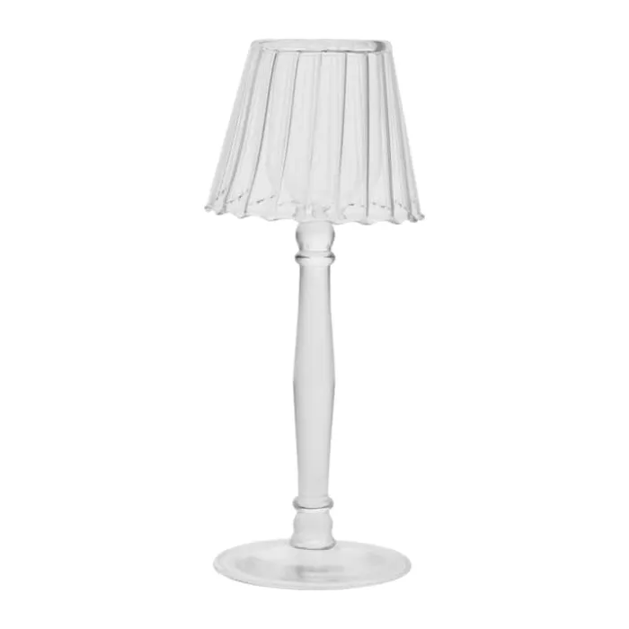 Lene Bjerre Asteria Fyrfadsstage H 23 cm - Glas - Klar