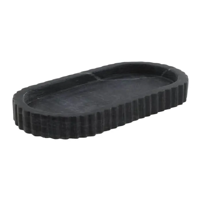 Lene Bjerre Eliana Bakke H 2,5 x B 12,5 x L 25 cm - Marmor - Sort