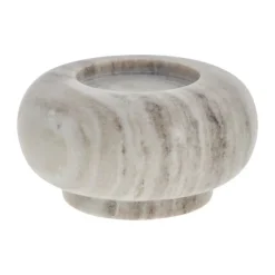 Lene Bjerre Elina Lysestage H 8 cm - Marmor - Beige