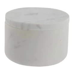 Lene Bjerre Ellia Krukke m. Låg H 7,5 cm - Marmor - Hvid