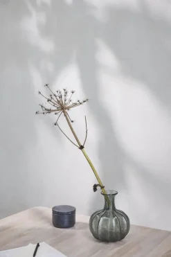 Lene Bjerre Ellia Krukke m. Låg H 7,5 cm - Marmor - Sort