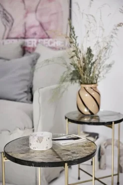 Lene Bjerre Ellia Krukke m. Låg H 7,5 cm - Marmor - Sand