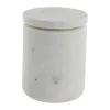Lene Bjerre Ellia Krukke m. Låg H 11,5 cm - Marmor - Hvid