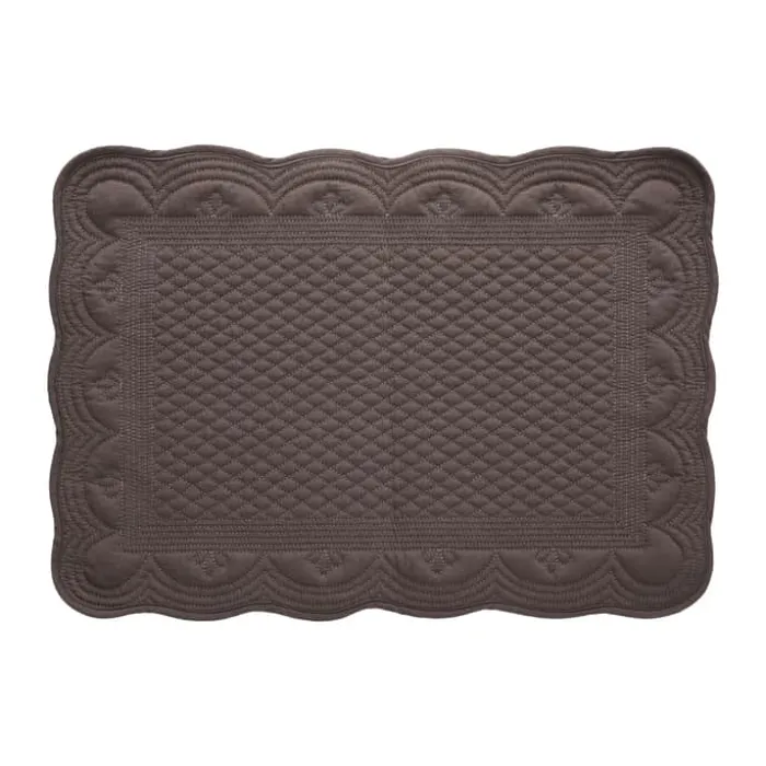 Lene Bjerre Estrid Dækkeserviet B 33,5 x L 48,5 cm - Bomuld - Brun