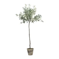 Lene Bjerre Flora Kunstig Oliventræ H 160 cm - Kunststof - Grøn