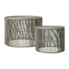 Lene Bjerre Harper Sidebord - 2 stk. H 40/65 x Ø 40/45 cm - Rattan - Natur