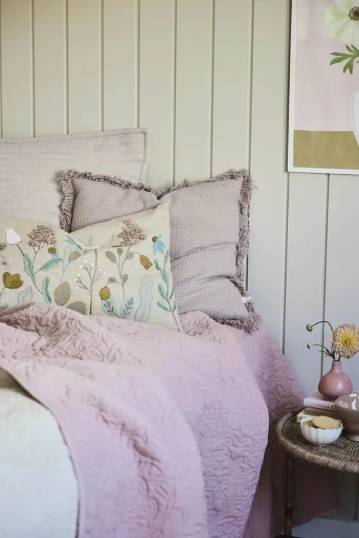Lene Bjerre Isabelle Plaid B 130 x L 170 cm - Polyester - Lys rosa