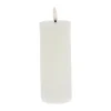 Lene Bjerre Lillia LED Bloklys Ø 6 x H 15 cm - Paraffin - Hvid