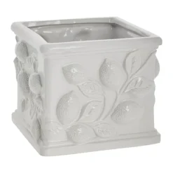 Lene Bjerre Limone Urtepotteskjuler H 15,8 x B 20 x L 20 cm - Keramik - Hvid