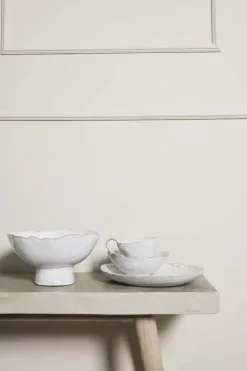 Lene Bjerre Milla Middagstallerken B 27 x L 23 cm - Keramik - Hvid