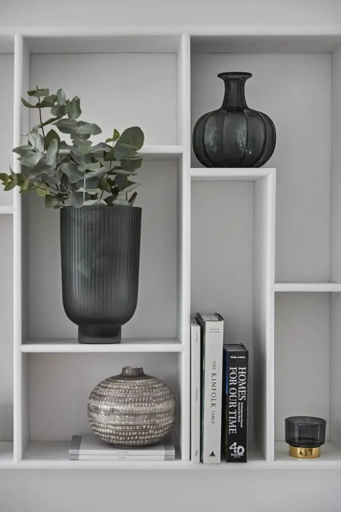 Lene Bjerre Miyanne Vase H 21 cm - Glas - Grå