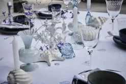 Lene Bjerre Nerina Fyrfadsstage H 7,5 cm - Glas - Blå
