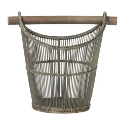 Lene Bjerre Norah Kurv H 37 x B 30 x L 41,5 cm - Rattan/bambus - Natur