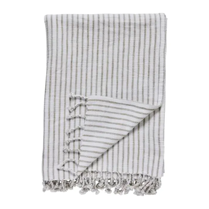 Lene Bjerre Olivia Plaid B 130 x L 170 cm - Bomuld - Beige