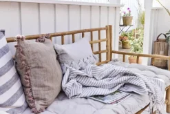 Lene Bjerre Olivia Plaid B 130 x L 170 cm - Bomuld - Beige