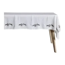 Lene Bjerre Penine Juledug B 140 x L 220 cm - Hør - Hvid