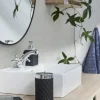 Lene Bjerre Portia Sæbeskål B 10 x L 13 cm - Keramik - Sort/sølv