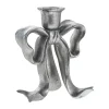 Lene Bjerre Serafina Lysestage H 19,7 cm - Polyresin - Antik sølv