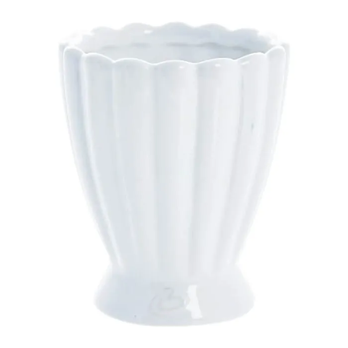 Lene Bjerre Shenella Urtepotteskjuler H 12 cm - Keramik - Hvid