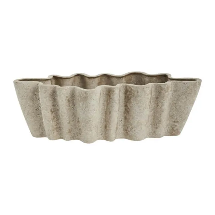 Lene Bjerre Valina Skjuler H 13,5 x B 21 x L 44 cm - Keramik - Beige