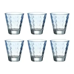 Leonardo Vandglas - 6 stk. 21,5 cl - Glas - Klar/blå