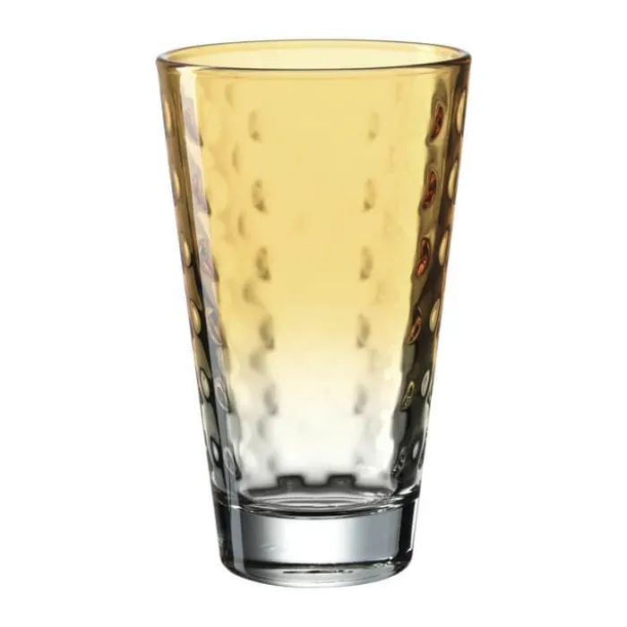 Leonardo Vandglas - 6 stk. 30 cl - Glas - Klar/apricot