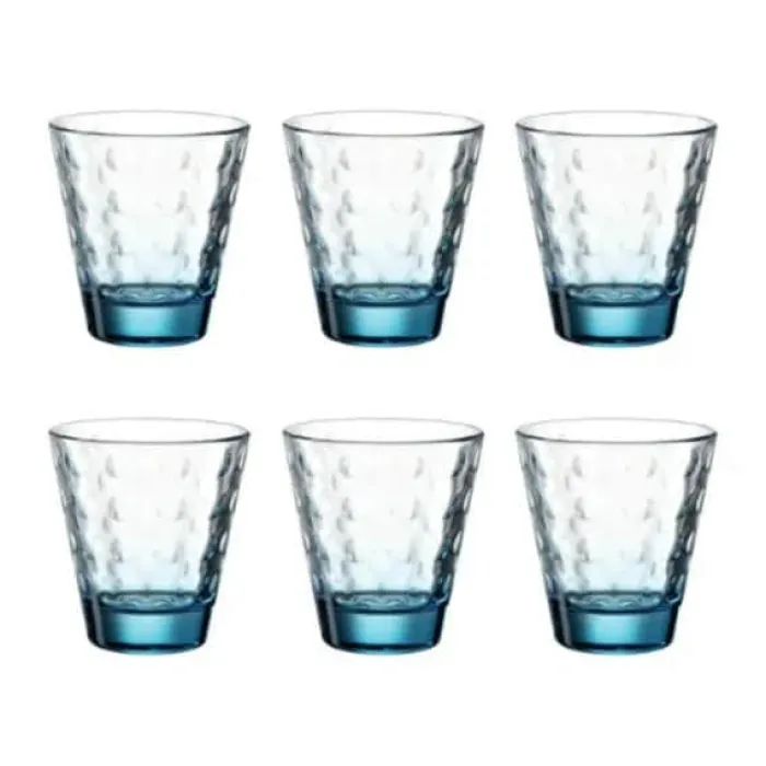 Leonardo Vandglas - 6 stk. 21,5 cl - Glas - Klar/blå