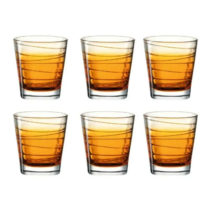 Leonardo Vario Vandglas - 6 stk. 25 cl - Glas - Klar/orange