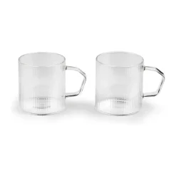 Leopold Vienna Arusha Kaffeglas - 2 stk. 300 ml - Glas - Klar