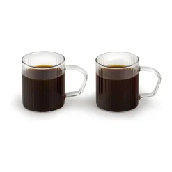 Leopold Vienna Arusha Kaffeglas - 2 stk. 200 ml - Glas - Klar