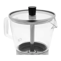 Leopold Vienna Espressokande 4 kopper - Rustfrit stål/glas - Sølvfarvet
