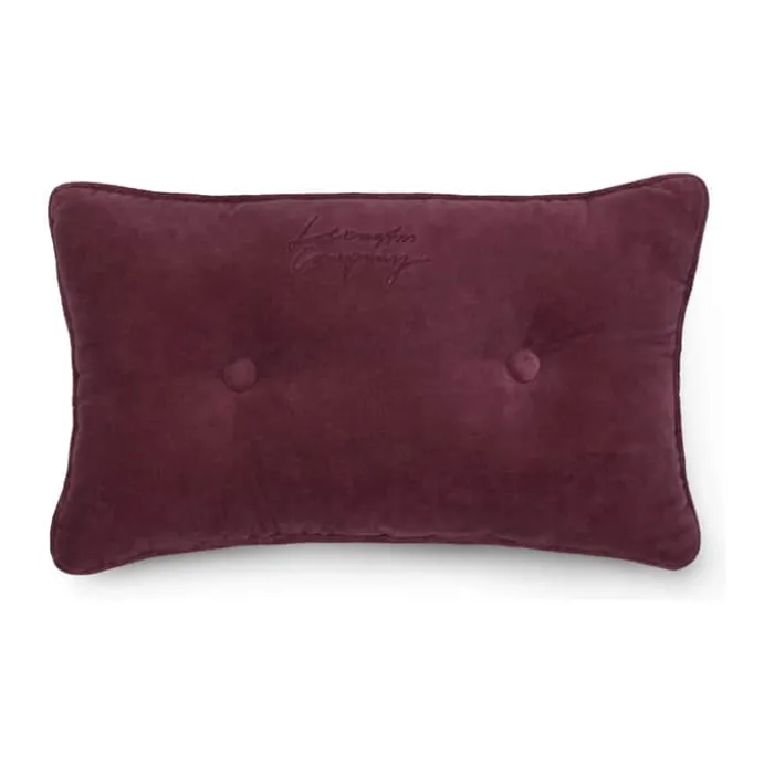 Lexington An ode to Fall Velourpude B 50 x L 30 cm - Økologisk bomuld - Rød