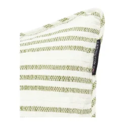 Lexington A Parkside Collection Pudebetræk L 50 x B 50 cm - Bomuld/hør - Hvid/grøn