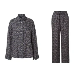 Lexington Comforts of Fall Pyjamassæt - 2 dele XS - Lyocell - Blue Flower